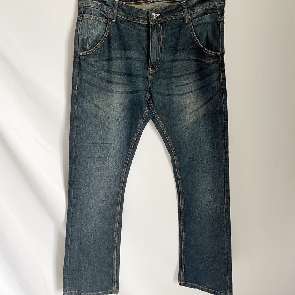 IND/076 Men’s Jeans Boot Cut Fit Medium Wash 36R